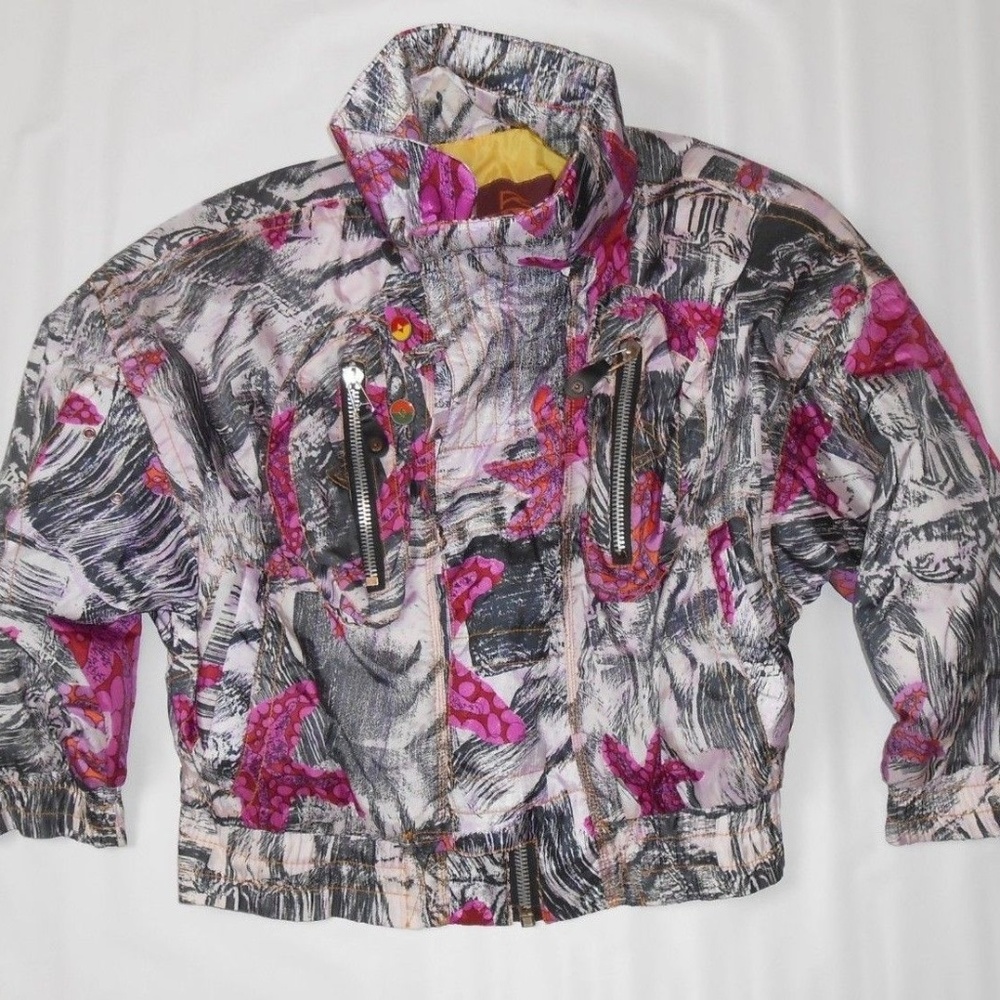 Fire + Ice Pink Vintage Ski Jacket XS Baggy Fit